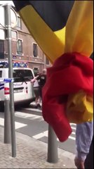 Intervention de la police rue du Moulin lors du meurtre à Bressoux