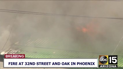 Fire destroys businesses near 32nd Street and Oak