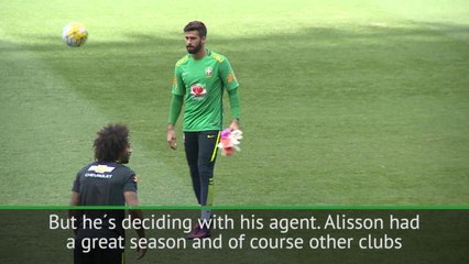 Firmino urges Brazil teammate Alisson to join Liverpool