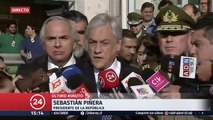 Presidente Piñera anuncia querella por crimen de carabinero: 
