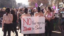 Masivas manifestaciones en Chile para reivindicar los derechos de la mujer