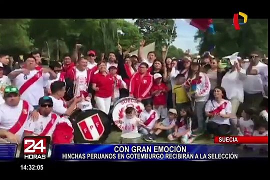 Suecia: cientos de hinchas esperan llegada de la Blanquirroja