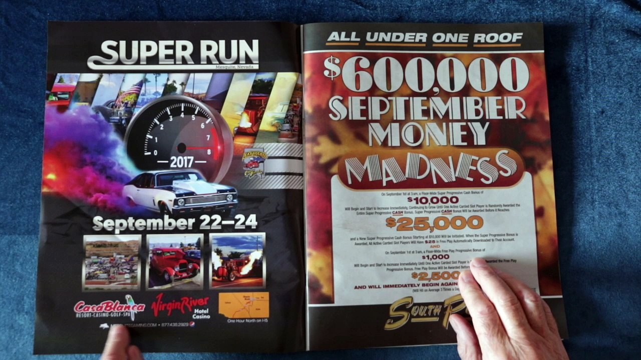 (ASMR) Page turning and soft whispering of Las Vegas magazines.