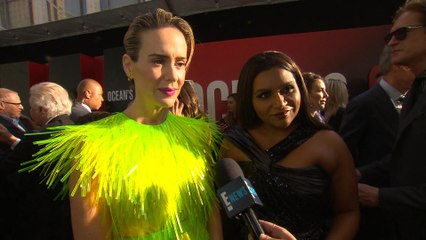 Sarah Paulson, Cate Blanchett & Mindy Kaling on "Ocean's 8"