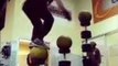 Fitness Nut Shows Off His Impressive Balancing Skills