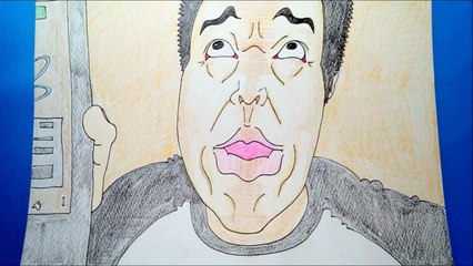 みかんジュースを作るヒカキンさん描いてみた