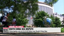 China lashes out at U.S. B-52 flyby over South China Sea