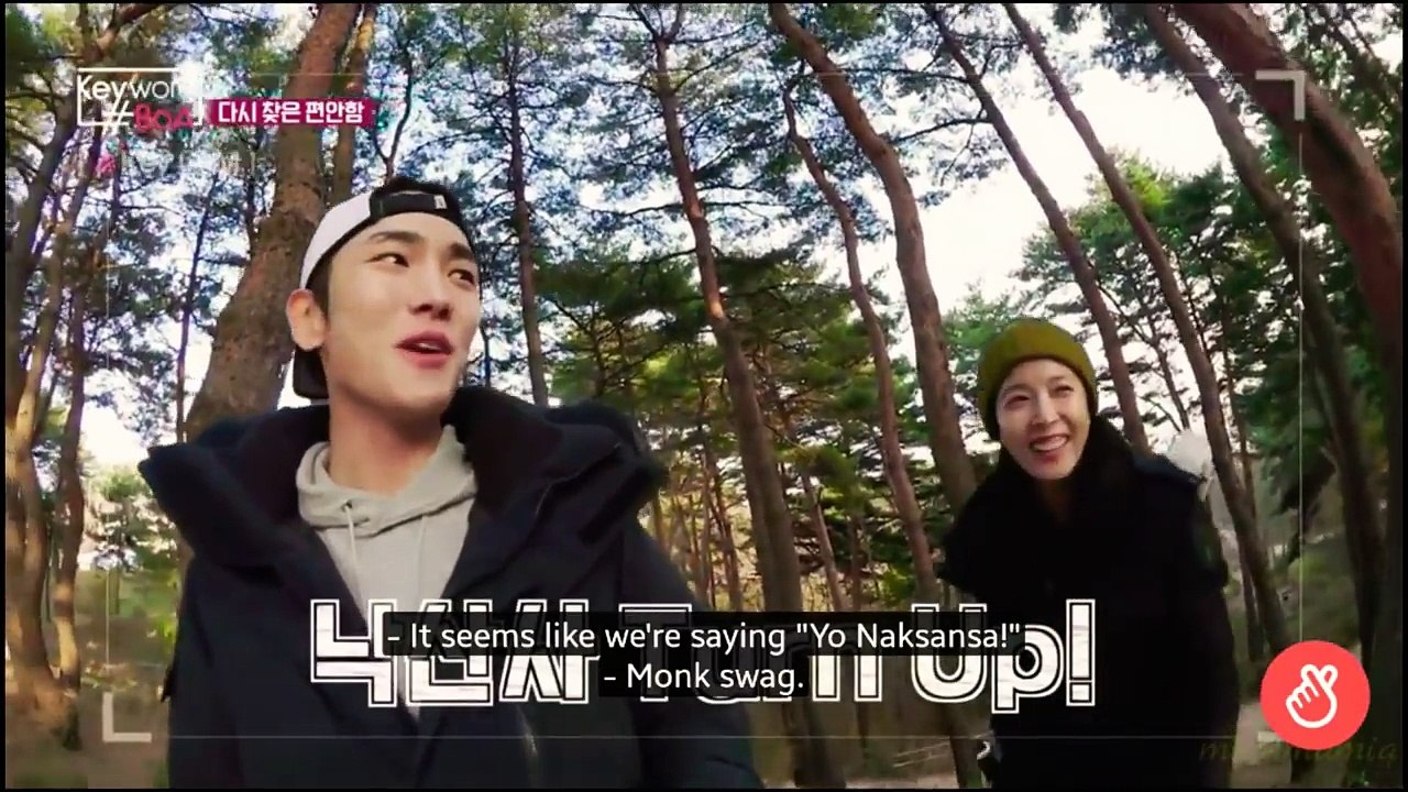 [Eng Sub] KeywordBoA Ep.15 - SHINee Key's Healing Place Naksansa, Turn Up!