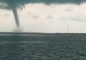 Huge Waterspout Forms Off Exuma, Bahamas