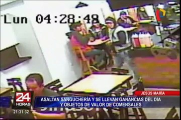 Avezados sujetos asaltan a comensales de juguería en Jesús María