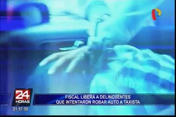 SJL: fiscal libera a un delincuente que intentó robar auto a taxista