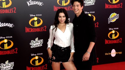 Milo Manheim and Holiday Kriegel "Incredibles 2" Premiere Red Carpet