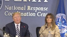 President Trump And First Lady Melania Trump Get Hurricane Ready