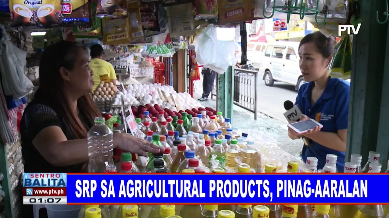 #SentroBalita: SRP sa agricultural products, pinag-aaralan