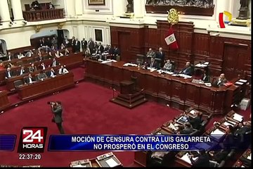 Rechazaron censura contra Luis Galarreta por caso de compras excesivas del Congreso