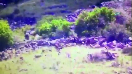 Doğubayazıt’ta etkisiz hale getirilen 5 terörist İHA tarafından böyle görüntülendi