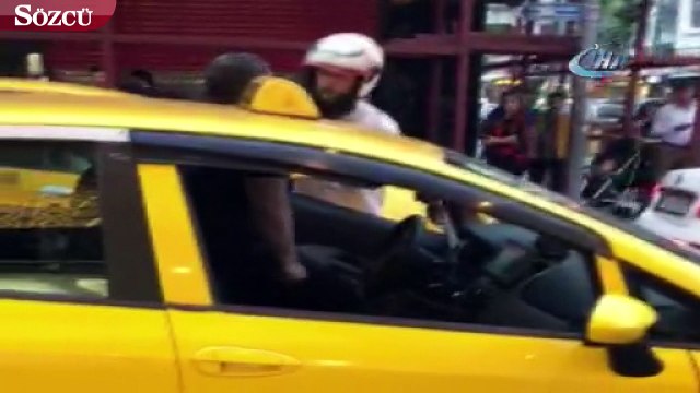 İstanbul'da 2 ayrı noktada taksici manzaraları