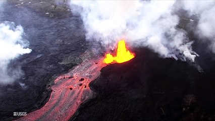 Shocking footage shows entire neighbourhood consumed by lava