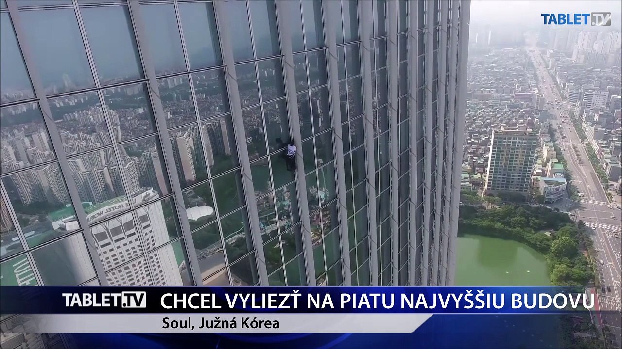 Francúzsky pavúčí muž sa pokúsil vyliezť na piatu najvyššiu budovu na svete