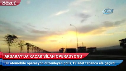 Aksaray'da kaçak silah operasyonu