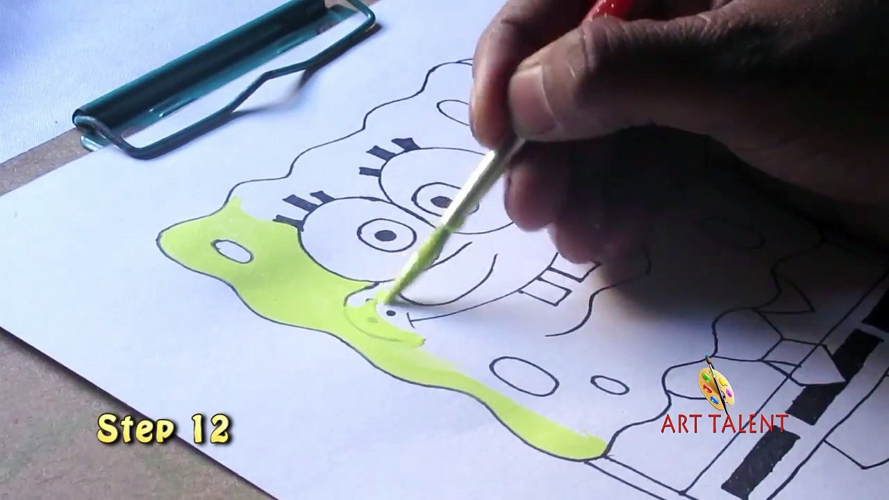 How to Draw SpongeBob SquarePants | Step by Step Drawing
