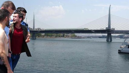 Arkadaşıyla İddiaya Giren Genç Köprüden Denize Atladı!