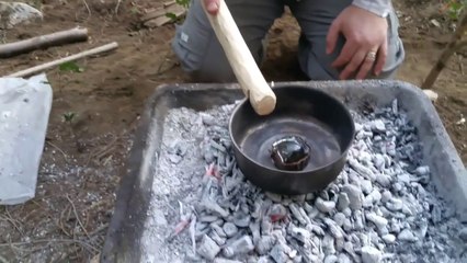 Pinza_manico per pentole in stile bushcraft. TECNICA