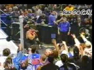 Undertaker Chokeslams Lesnar On Table