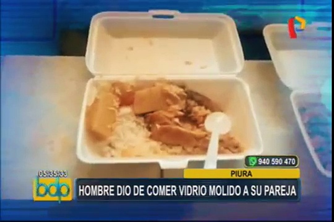 Piura: mujer denuncia a pareja de intento de feminicidio al darle de comer vidrio