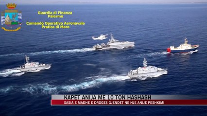 Download Video: Siçili, kapet anija me 10 ton hashash - News, Lajme - Vizion Plus