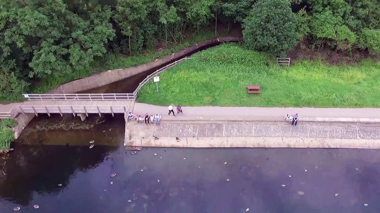 Il saute dans l’eau pour tenter de sauver son drone qui a une panne en plein vol au dessus d’un lac