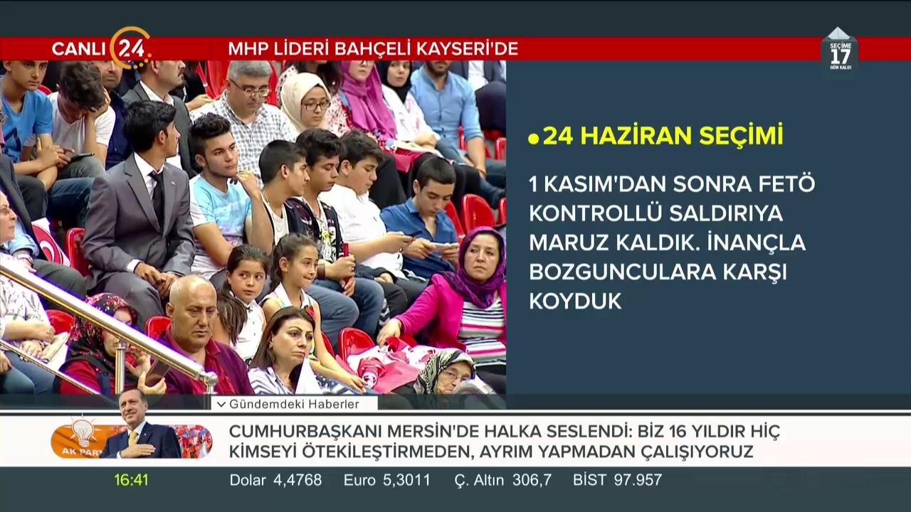 Bahçeli Kayseri'de