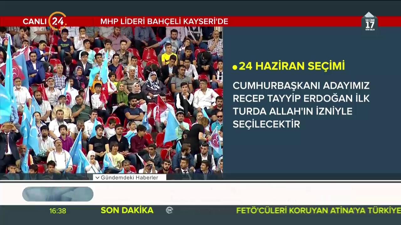 Bahçeli Kayseri'de