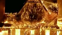 Massive fire rips through historic lodge in Nova Scotia