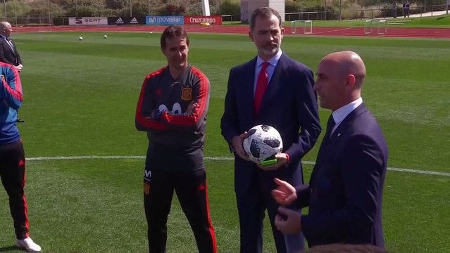 El Rey despide a la selección española antes del Mundial