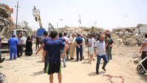 Irak'taki Bombalı Saldırı - Enkaz Kaldırma Çalışmaları