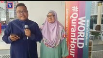 #KotaKinabalu Lintas Langsung World #QuranHour dari Masjid Bandaraya Kota Kinabalu, Sabah. Laporan oleh Mohd Nazllie Zainul.