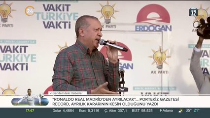 Cumhurbaşkanı Erdoğan, Hatay mitinginde