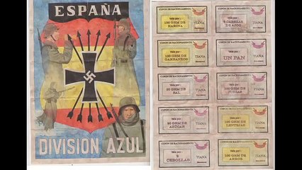 Vendida coleccion 31 Cupones de Racionamiento Guerra civil Espanola. Documental Canal Historia