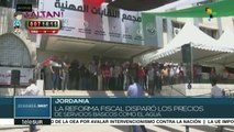 Persisten masivas protestas sociales en Jordania contra reforma fiscal