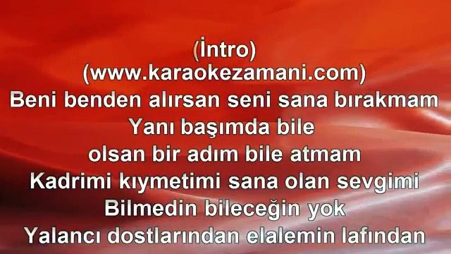 İbrahim Tatlıses Seni Sana Bırakmam 2003 TÜRKÇE KARAOKE
