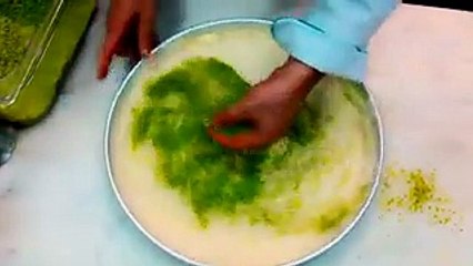 الكنافة بالفستق على الطريقة التركية فيديو