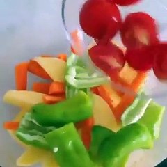 طريقة تحضير الدجاج المشوي بالخضار بطريقة صحية فيديو