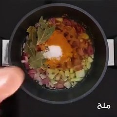 طريقة تحضير أرز بالكاري واللحم بالفيديو