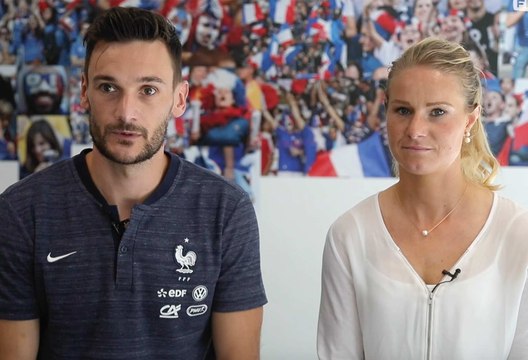 Hugo Lloris et Amandine Henry face à l'objectif I FFF 2018