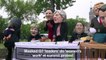 Oxfam holds a press stunt for gender equality ahead of G7