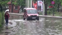 Edirne'de Sağanak Yağmur, Sokakları Göle Çevirdi Hd