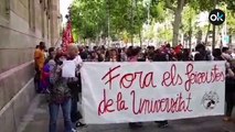 Altercados en la Universidad de Barcelona al celebrarse el Homenaje a Cervantes