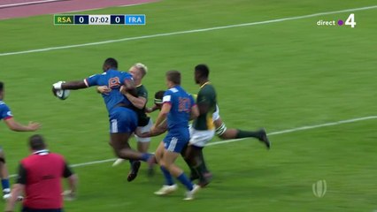 Rugby / Mondial U20 : Rugby : Jordan Joseph ouvre le compteur français contre l'Afrique du Sud