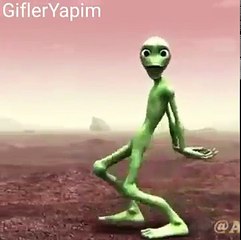 yeşil uzaylı dansı
